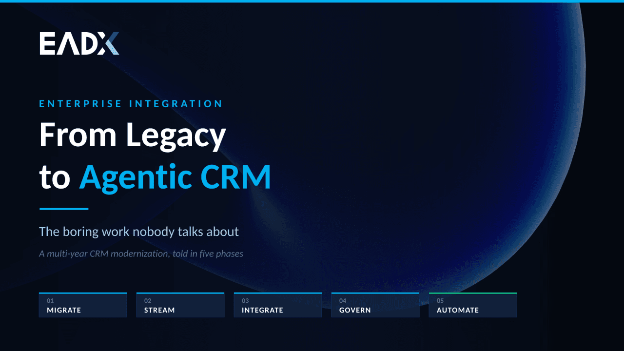From Legacy to Agentic CRM: The Boring Work Nobody Talks About