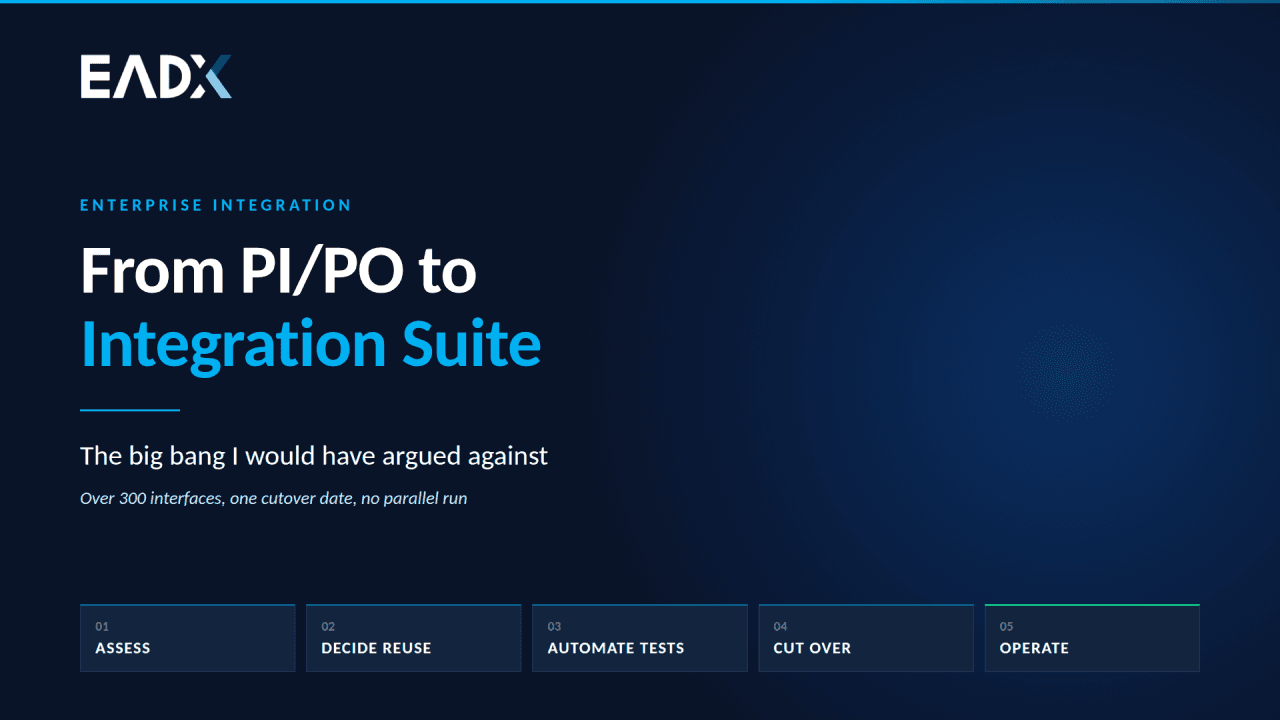 From PI/PO to Integration Suite: The Big Bang I Would Have Argued Against